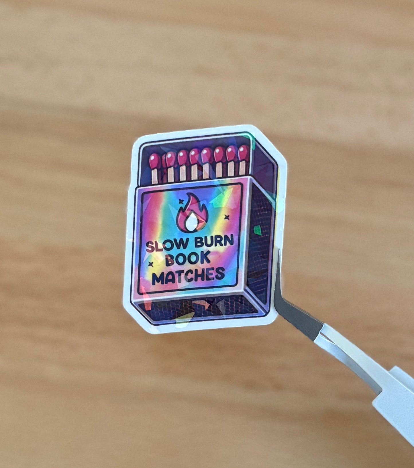 Slow Burn Book Matches Sticker