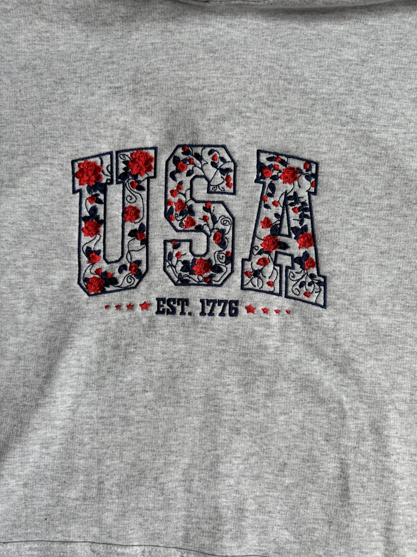 USA Embroidered Crewneck
