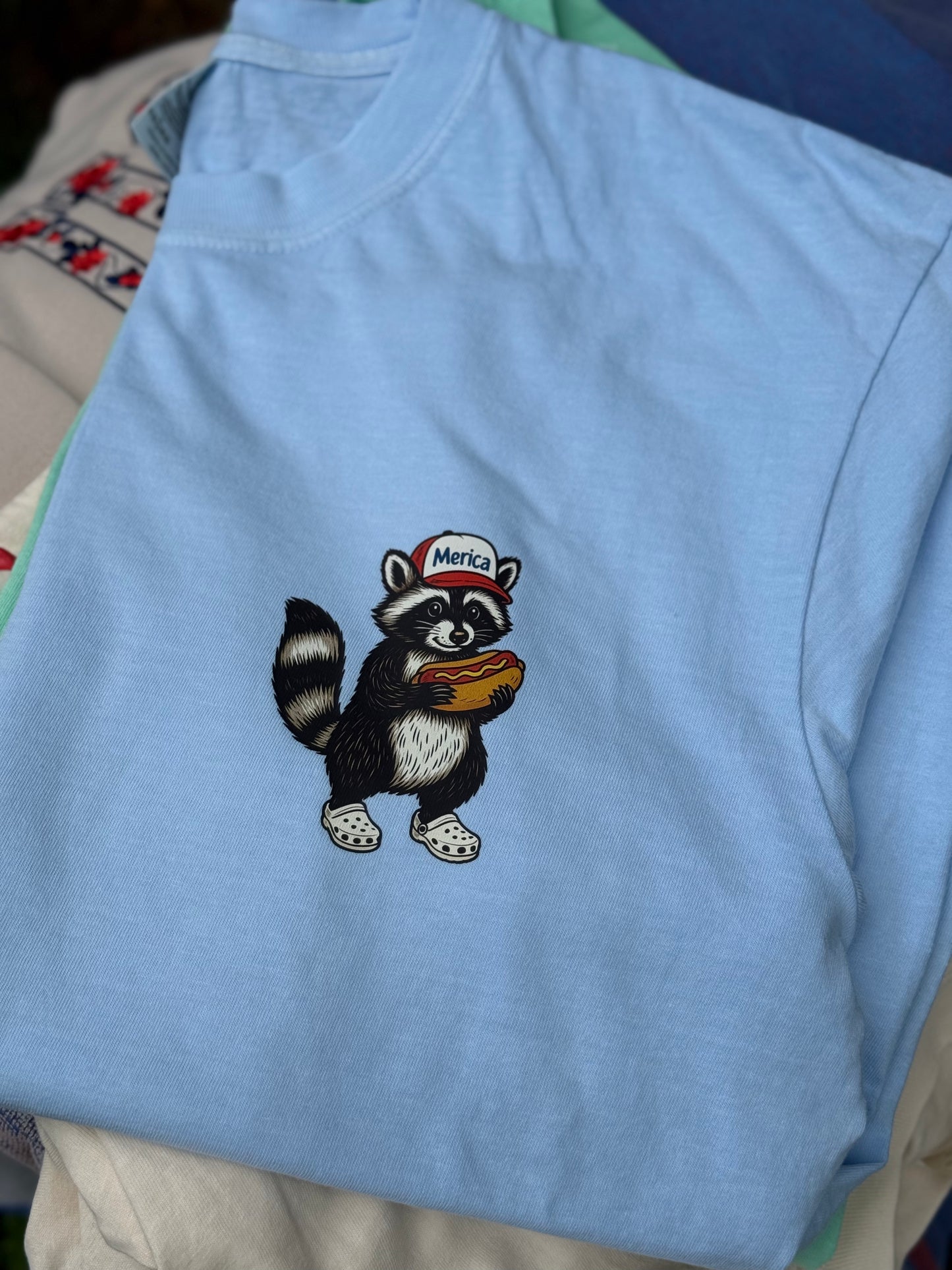 Red, White and Feral Tee