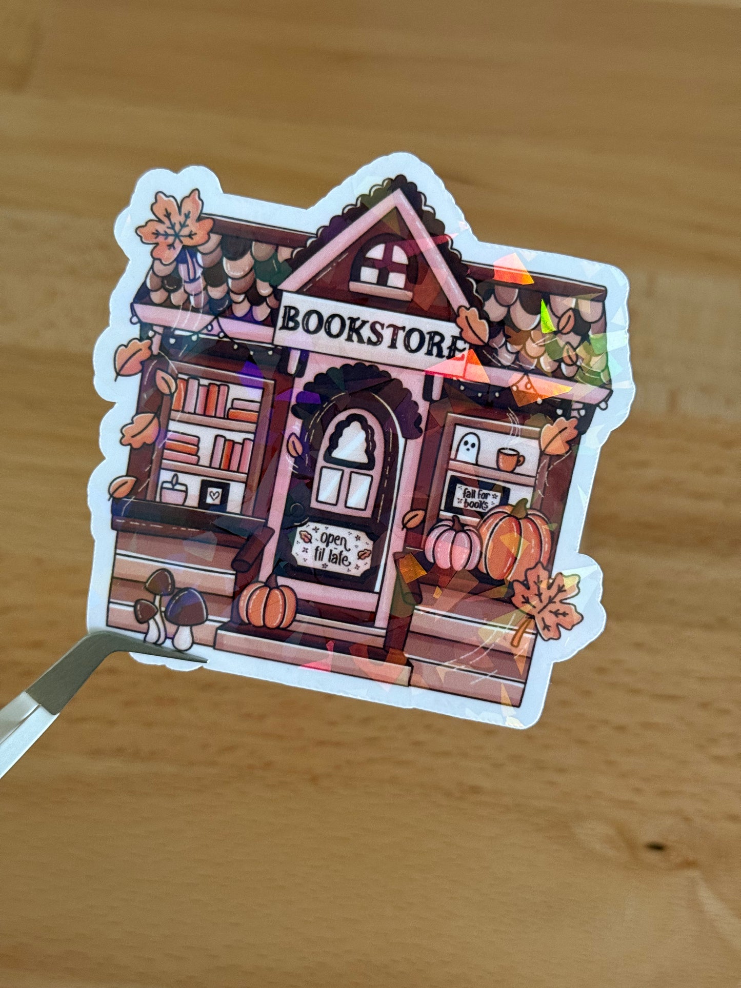 Autumn Bookstore Sticker