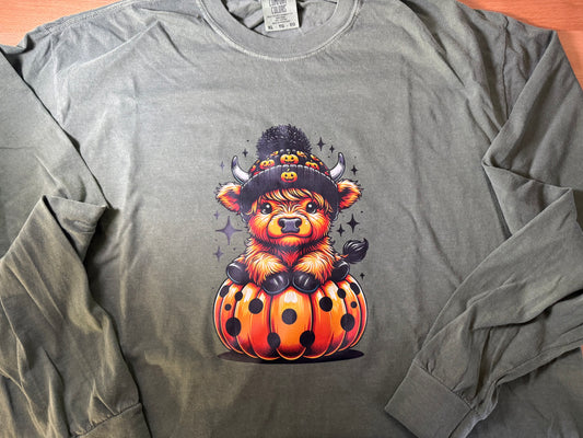 Fall Highland Cow Tee