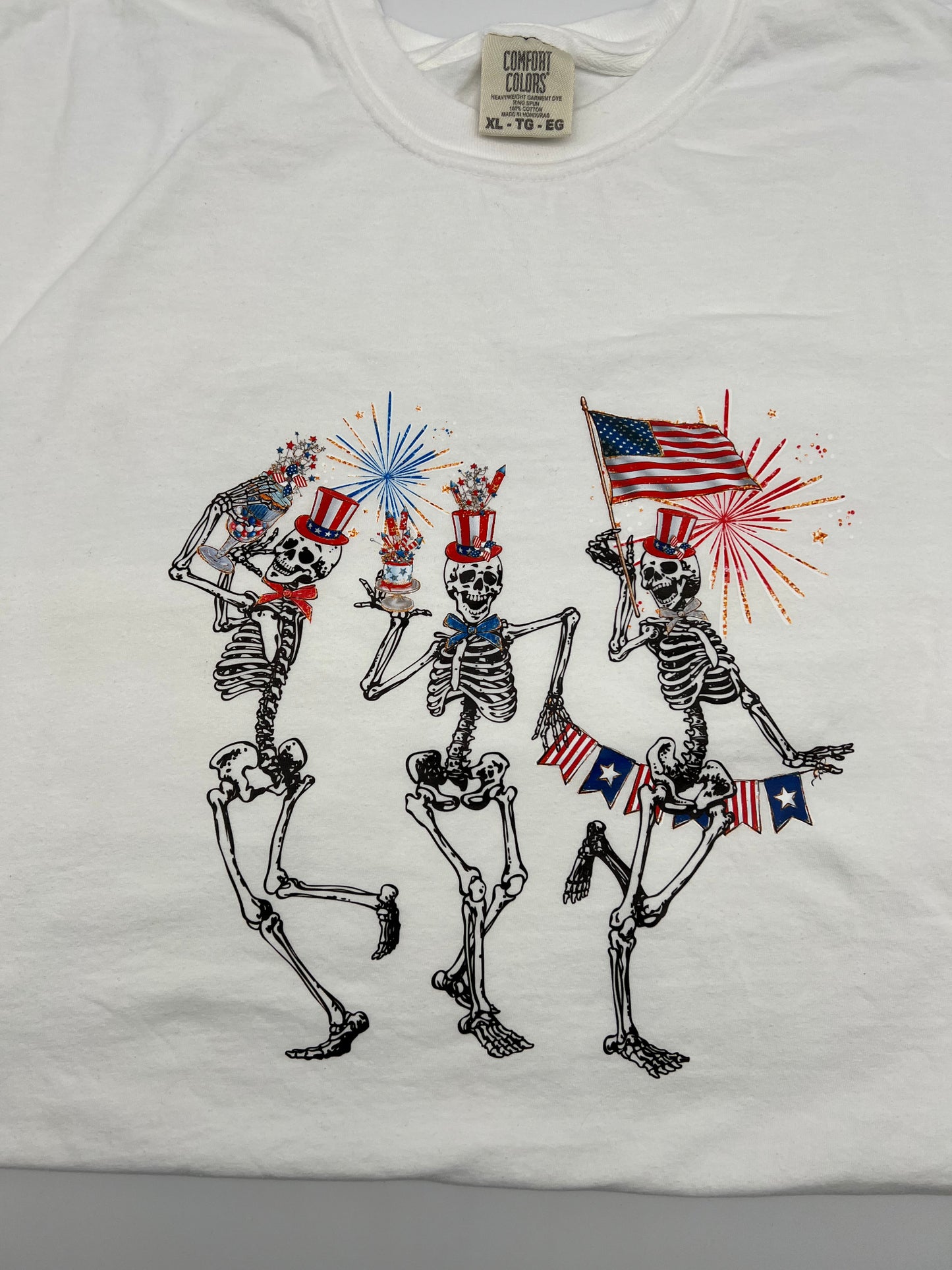 Patriotic Dancing Skellies Tee