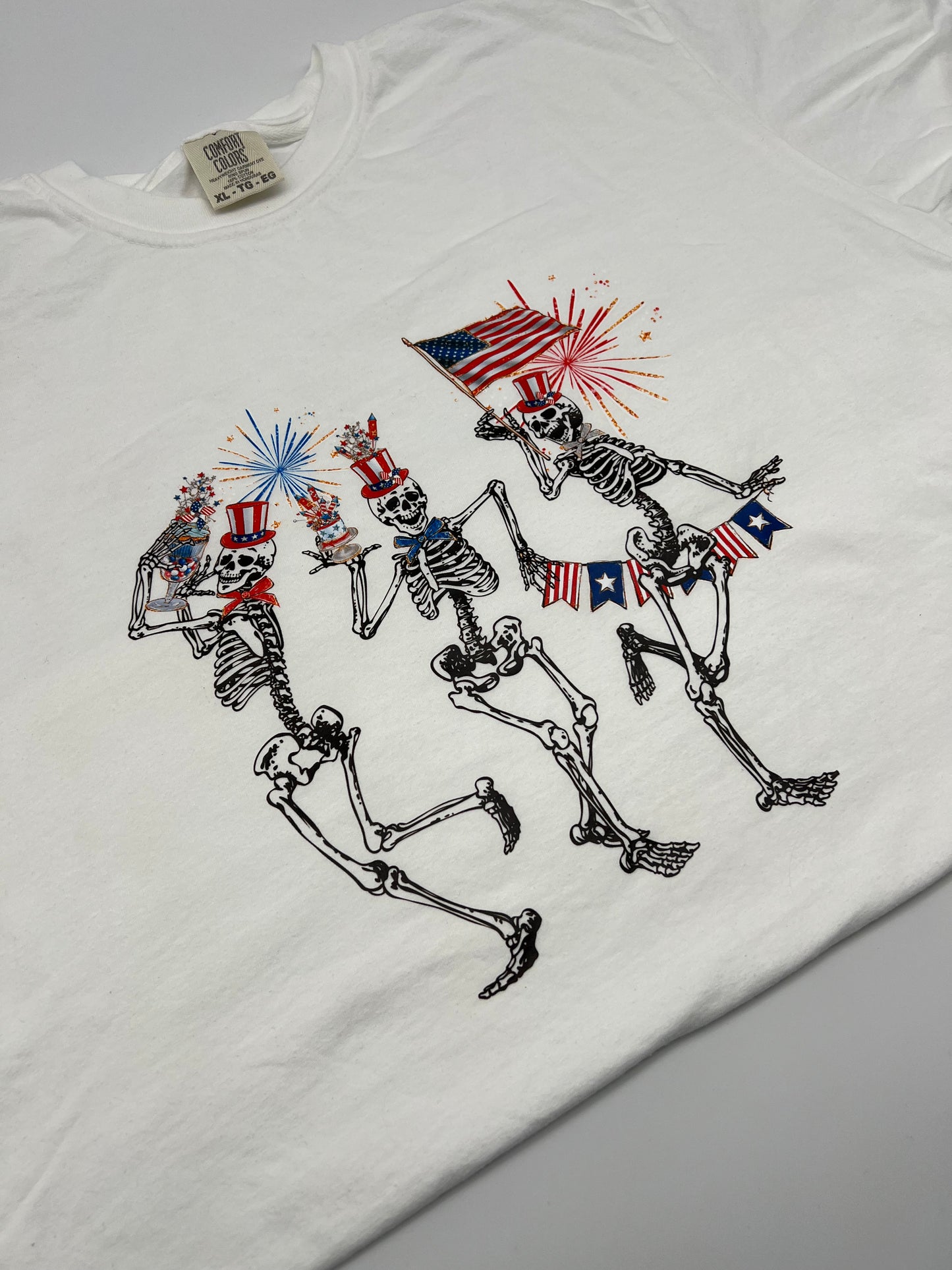 Patriotic Dancing Skellies Tee