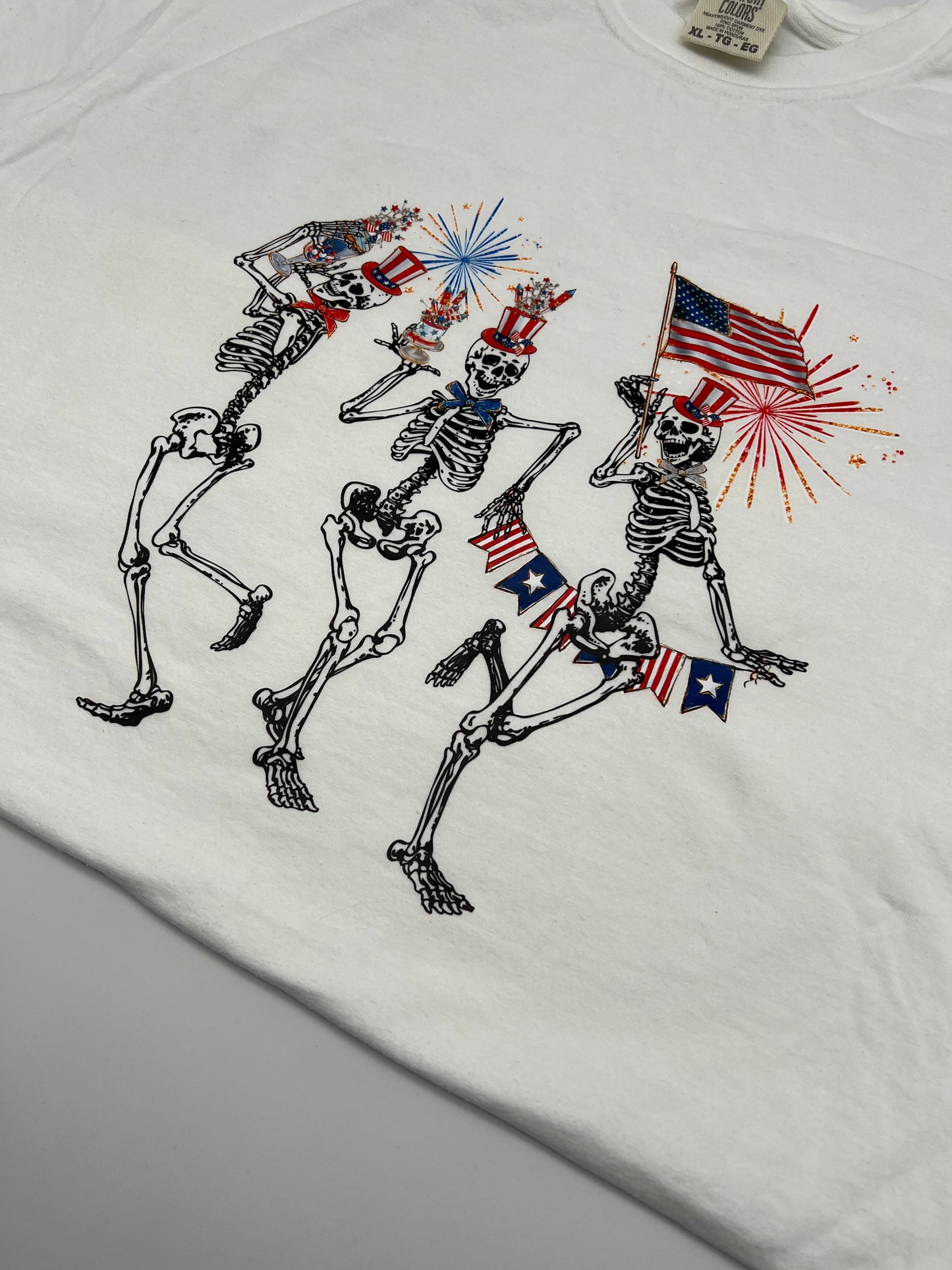 Patriotic Dancing Skellies Tee