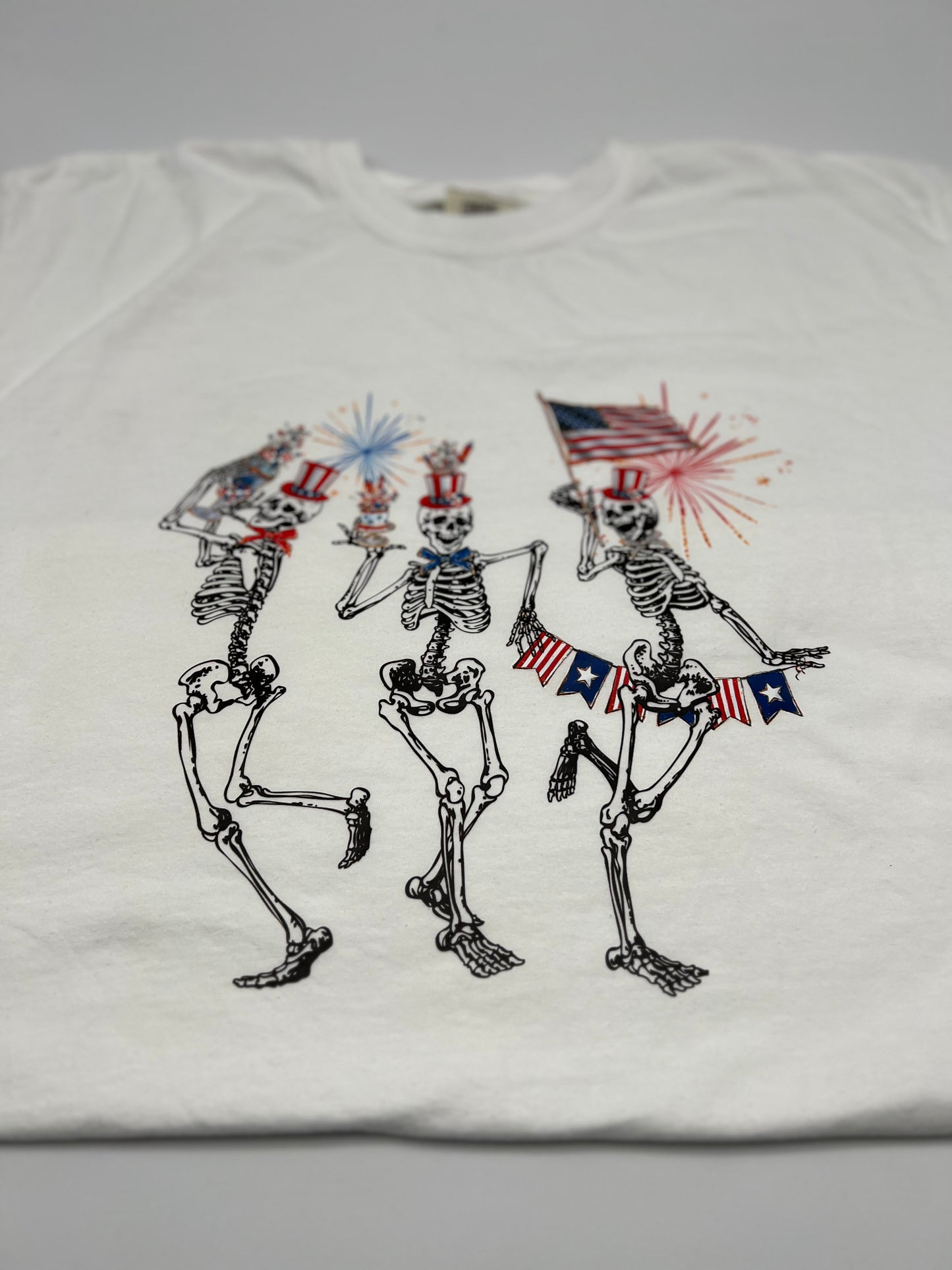 Patriotic Dancing Skellies Tee