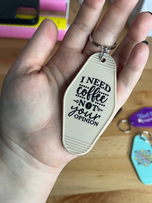 I need Coffee Keychain