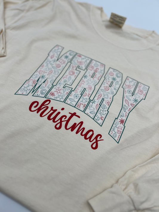 Merry Christmas Long Sleeve Tee