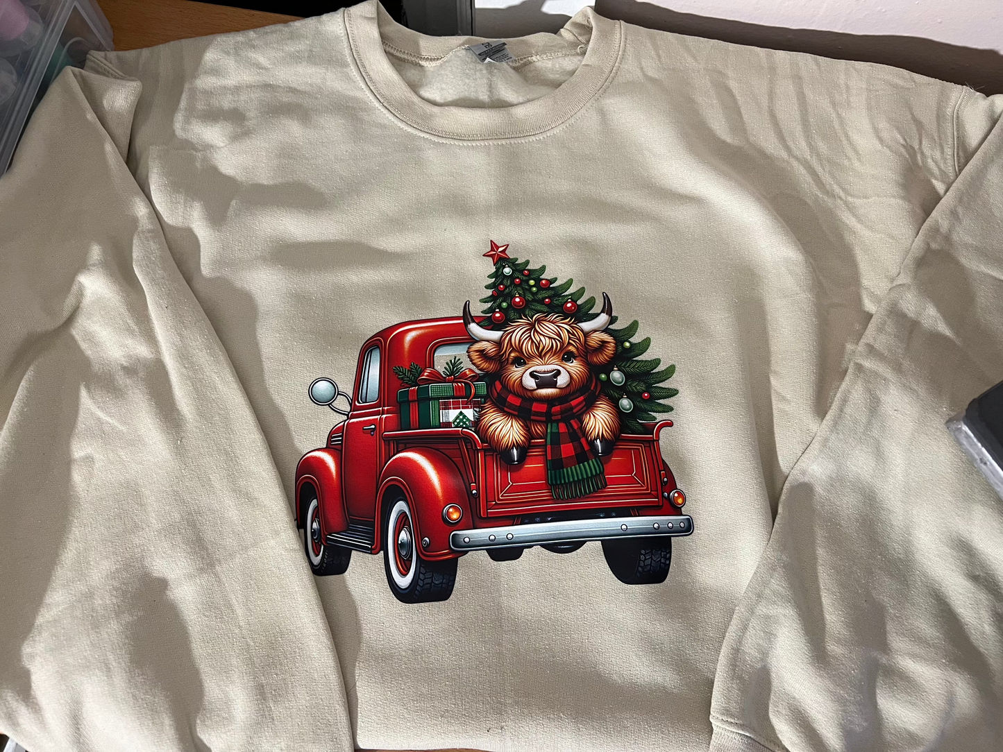 Christmas Cow Crewneck