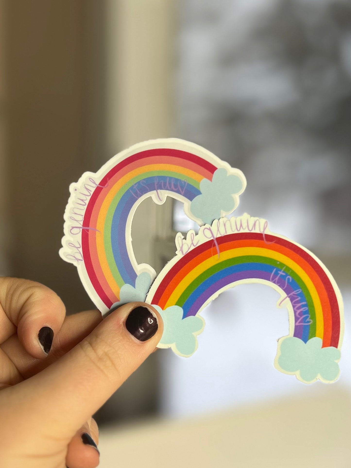 Be Genuine Rainbow Sticker