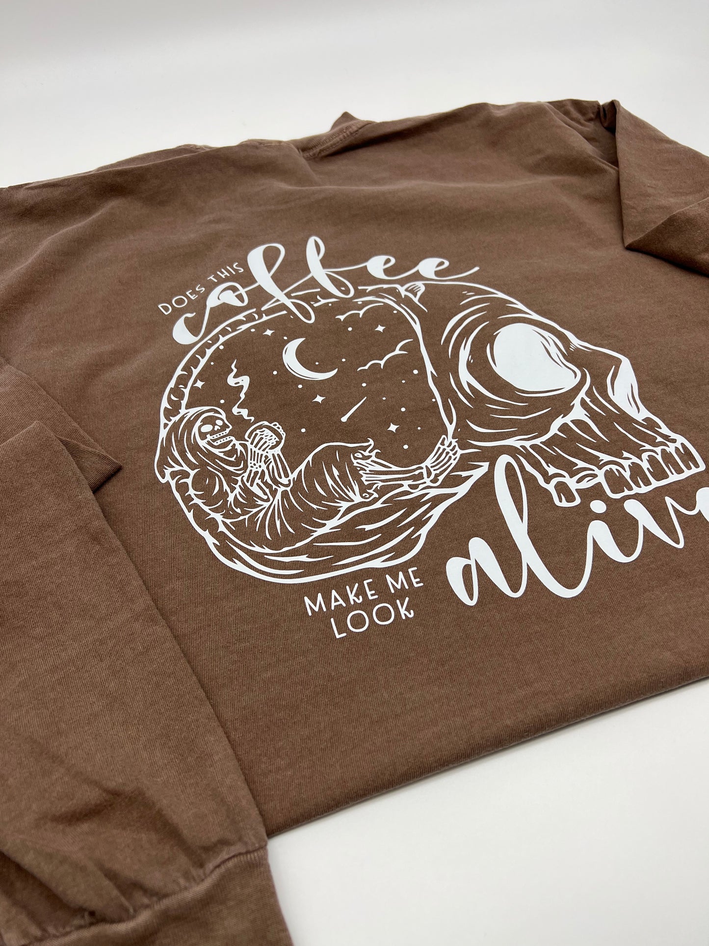 Coffee Skellie Long Sleeve Tee