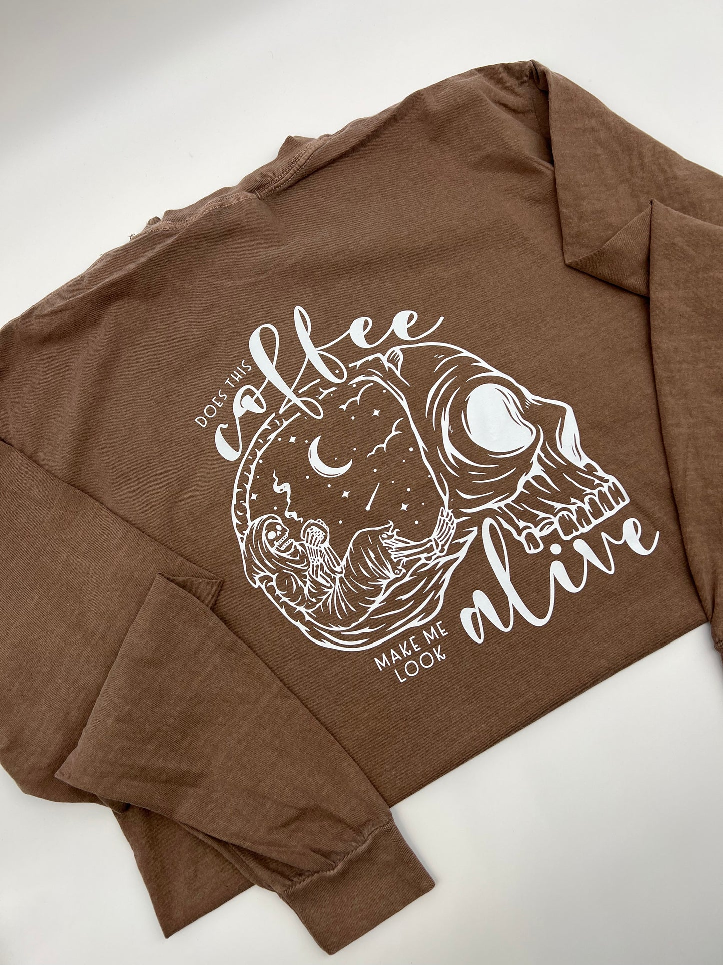 Coffee Skellie Long Sleeve Tee