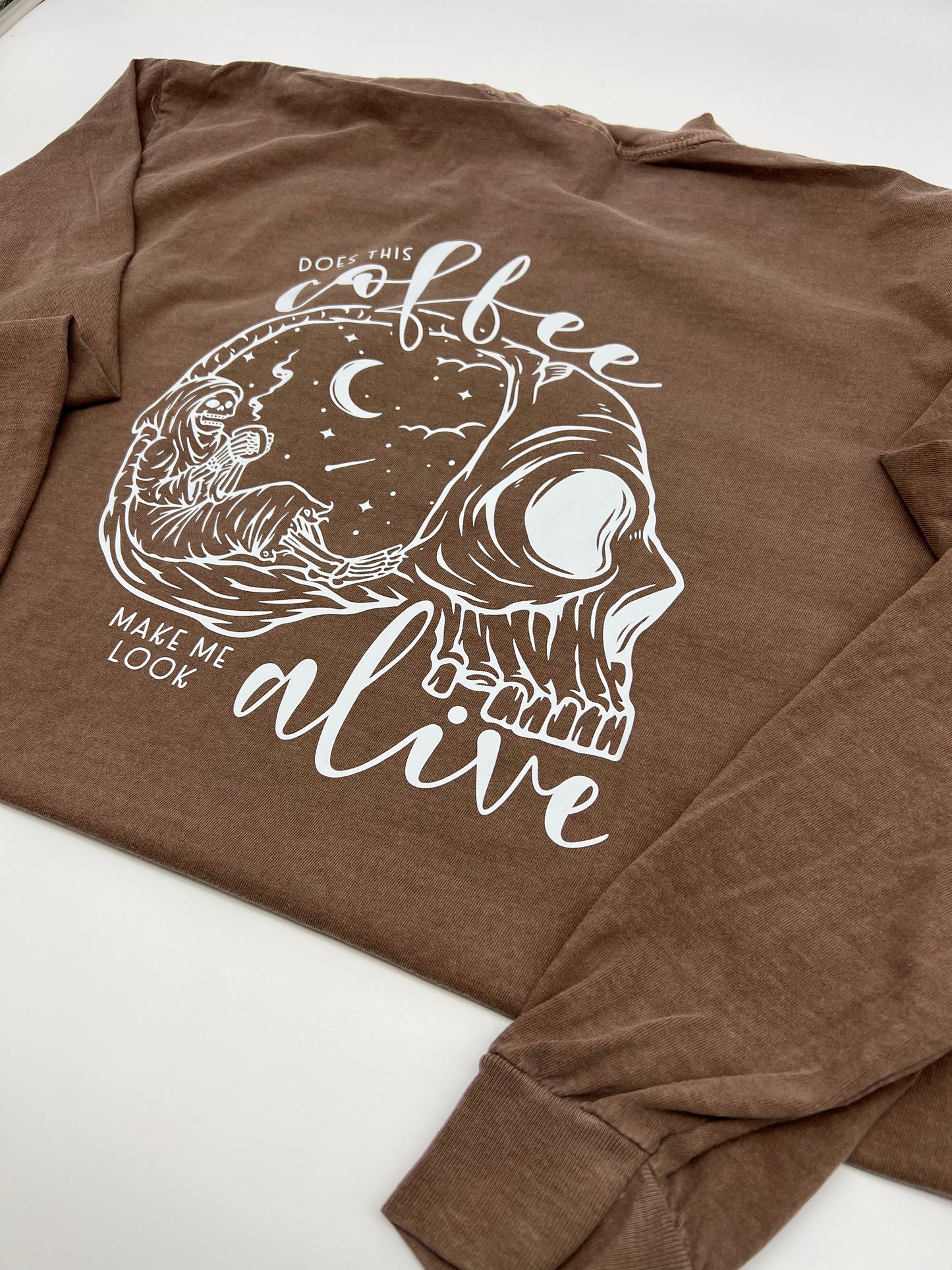 Coffee Skellie Long Sleeve Tee