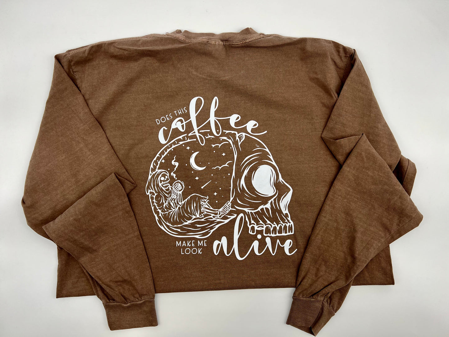 Coffee Skellie Long Sleeve Tee