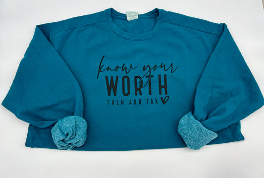 Know Your Worth Crewneck