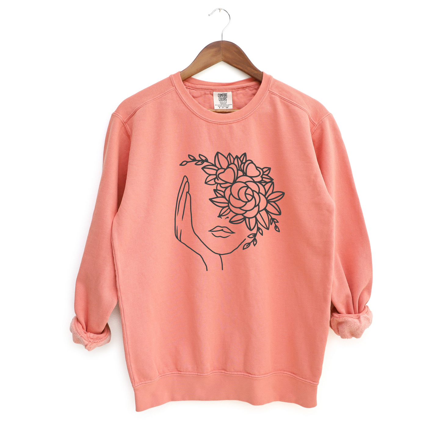 Floral Face Crewneck